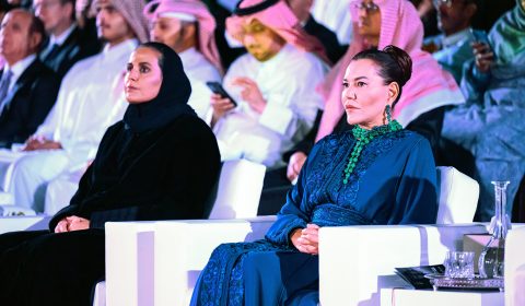 La-princesse-Lalla-Hasnaa-et-Sheikha-Al-Mayassa-Bint-Hamad-Al-Thani